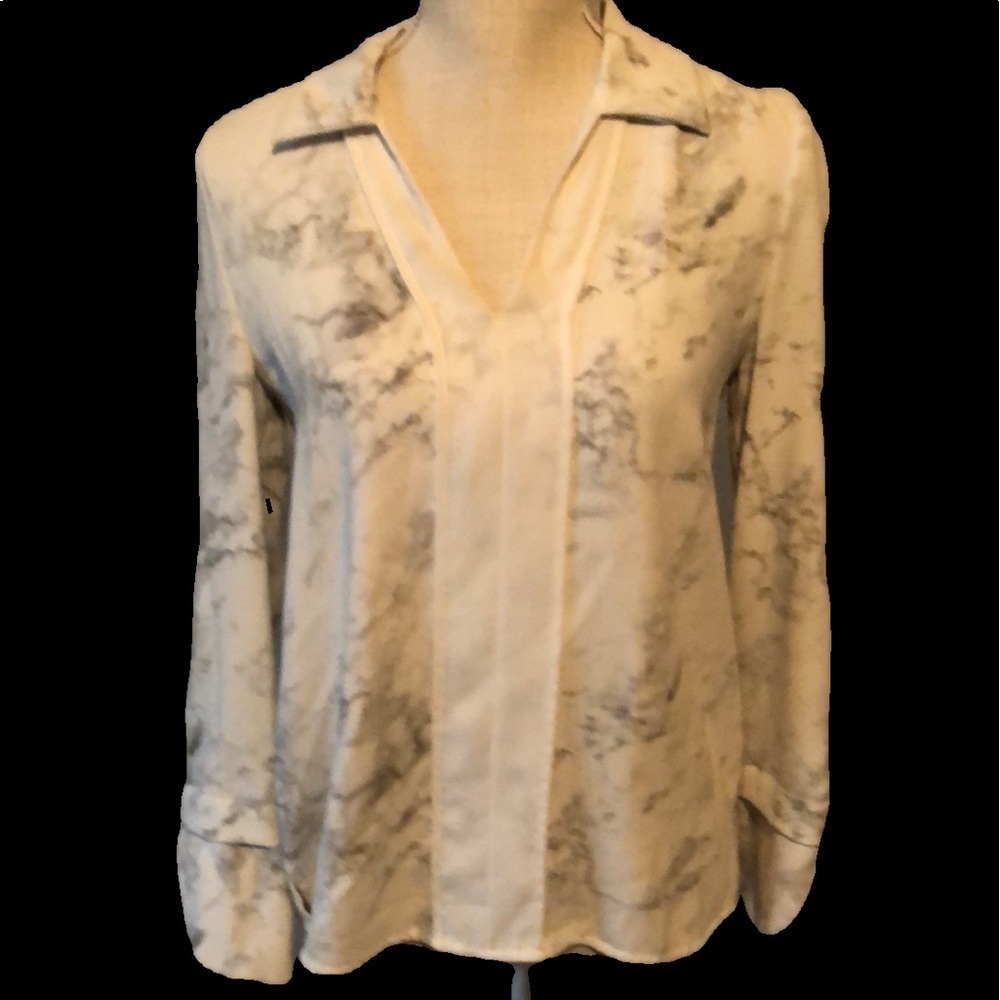 August 1 eight pullover, cream/gray, xs